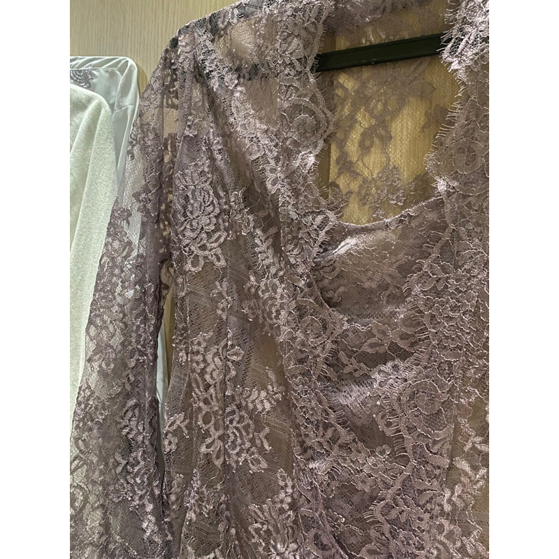 Kebaya bali ungu carousell