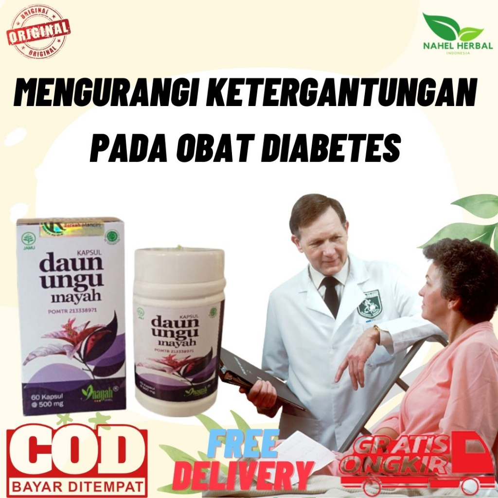 Turunkan Risiko Diabetes Dengan Kapsul Ekstak Daun Ungu Yang Teruji- Suplemen Darah Tinggi Agar Cepa