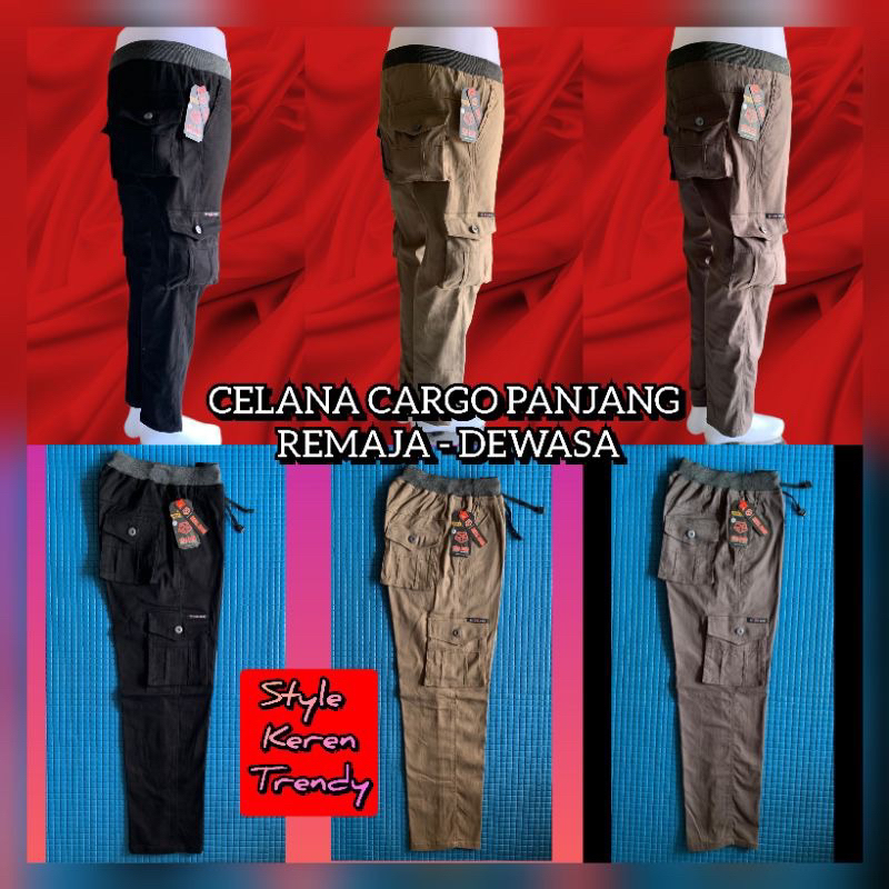 Celana Panjang Cargo Pria Dewasa Celana Cargo Panjang Pria Remaja Dewasa