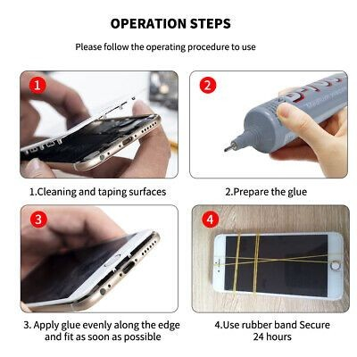 Lem LCD Touchscreen T-7000 Hitam dan Bening 15ml Multifungsi — 5