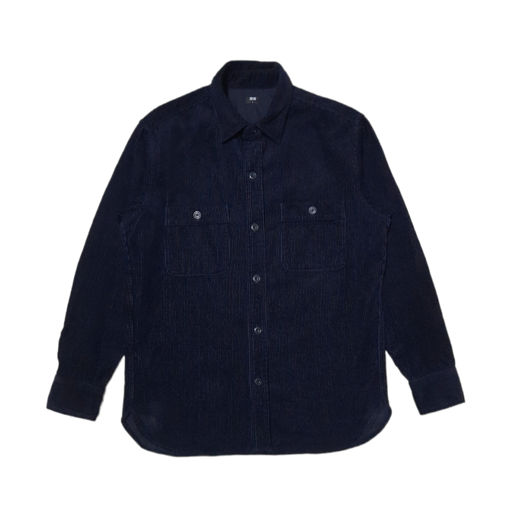 Uniqlo Corduroy Overshirt Kemeja Jaket Outer