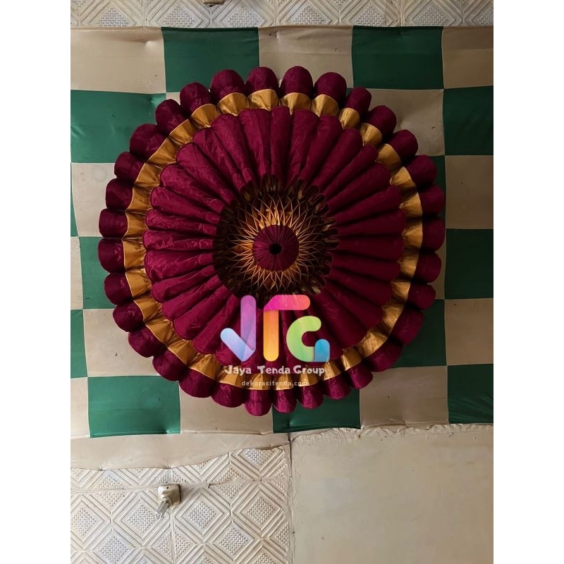 Dekorasi Lampu Plafon Tenda Dekorasi | Jantung Plafon Tenda Dekor
