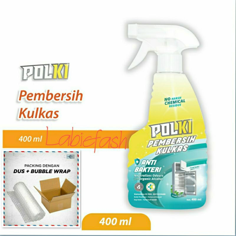 POLKI PEMBERSIH KULKAS 400ML / POLKI PEMBERSIH PAKET LENGKAP / POLKI PEMBERSIH KULKAS ANTI BACTERIAL