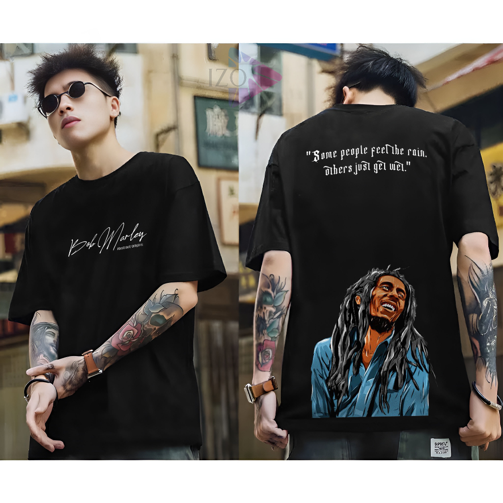 Baju Kaos Distro Gambar Bobmarley Some Keren Lengan Pendek Hitam Terbaru Motif Sablon Kaos Gambar Or