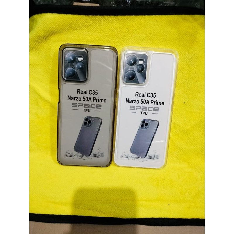 Softcase Casing REALME C35 Selikon Bening Trasparan Pelindung belakang HP+Camera