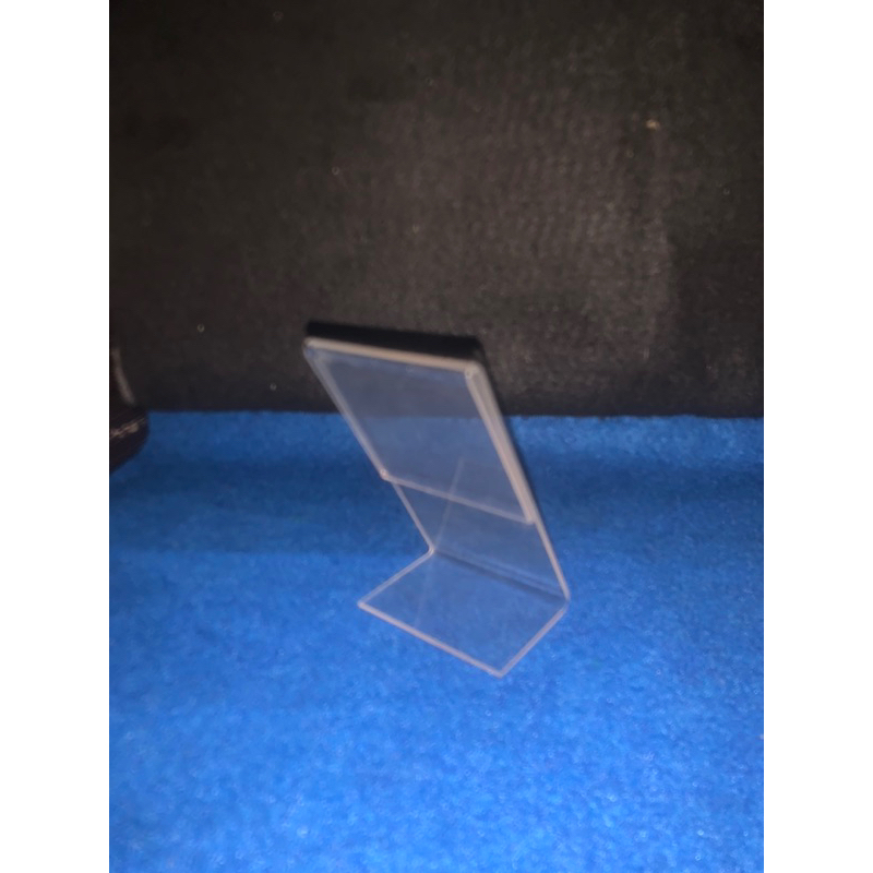 

akrilik bening nomer meja potrait model L uk 10x6cm tebal 2mm