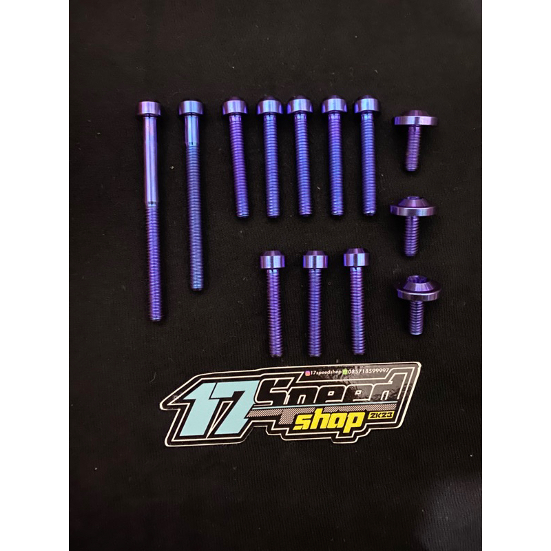 set baut cvt titanium Vario led 125/150
