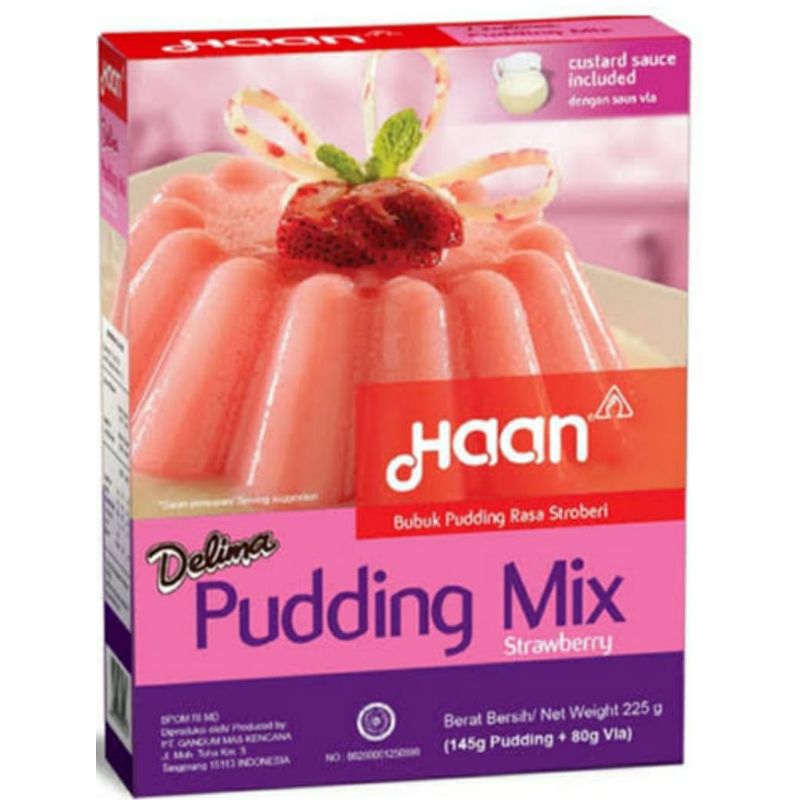 

pudding mix mangga strawberry coklat delima haan