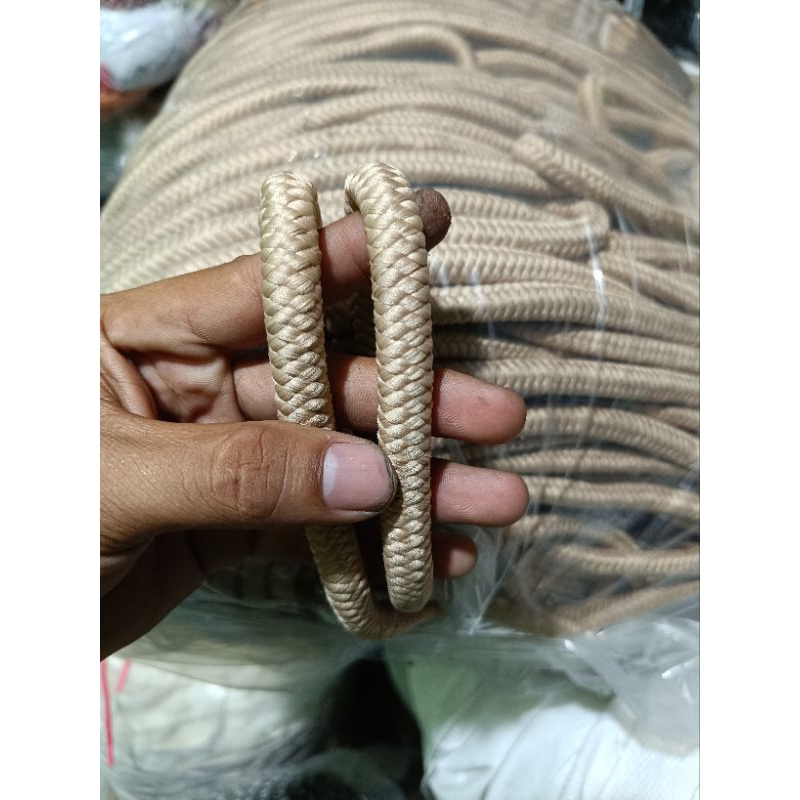 tali kepang sumbu 12 mm / tali tas sumbu jumbo / tali bulat kepang 12 mm