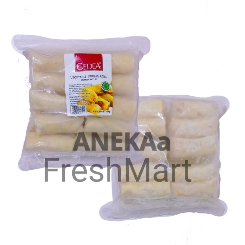 

CEDEA VEGGIE SPRING ROLL 500GRAM ISI 20PCS LUMPIA SAYURAN FROZEN