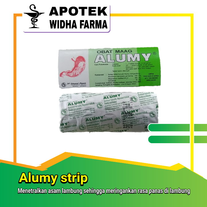 ALUMY TABLET 10 TABLET KUNYAH OBAT LAMBUNG/OBAT MAAG