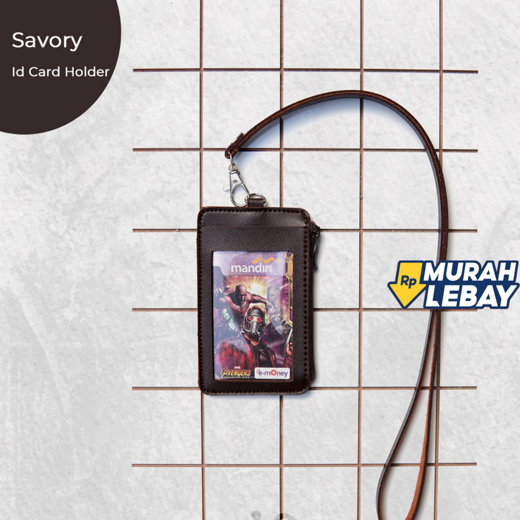 

Sign - Savory Id Card Holder/Lanyard - Dark Brown