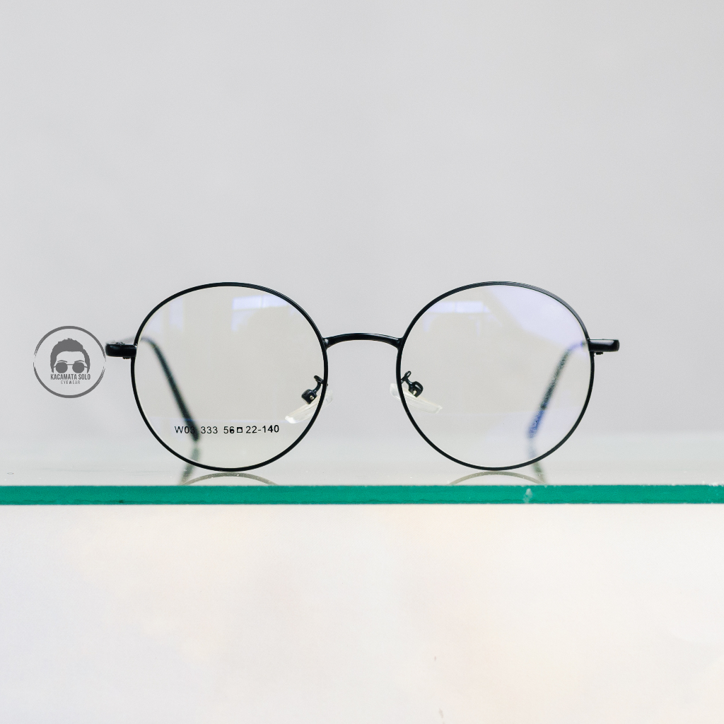 FRAME KACAMATA BULAT STYLISH KLASIK PRIA WANITA - ASWATAMA 03