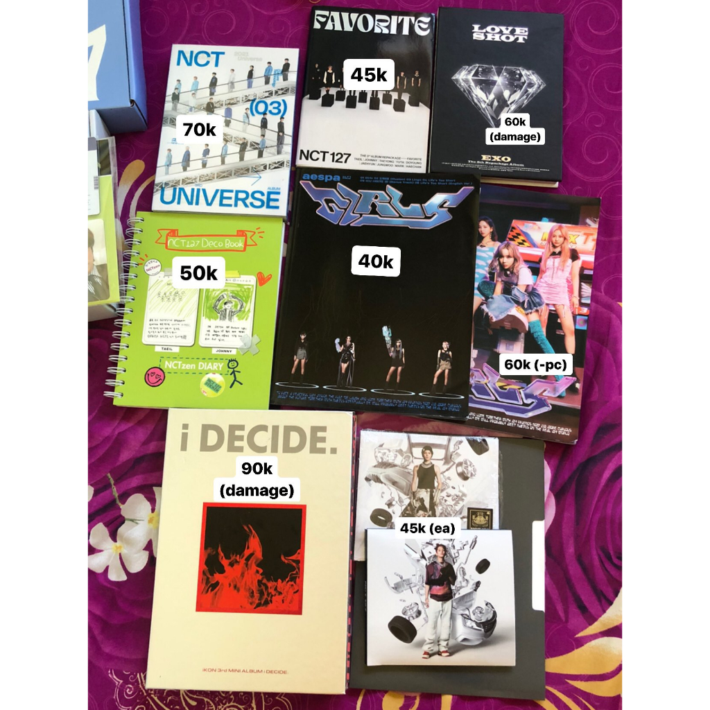 MERCHANDISE MD/ALBUM/KIHNO/DIGIPACK ONLY NCT DREAM RELOAD MARK 2 BADDIES EXO LOVE SHOT AESPA GIRLS R