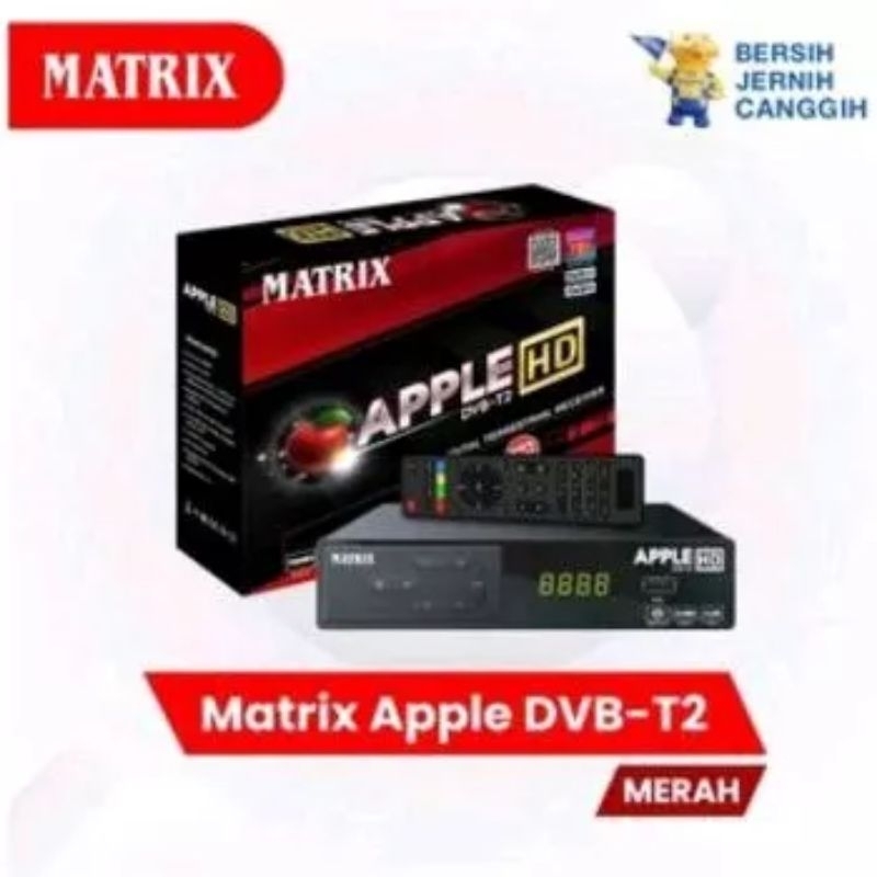 Set Top Box Digital Mateix APPLE MERAH HD Stb Evercros Prime TV Digital DVBT2