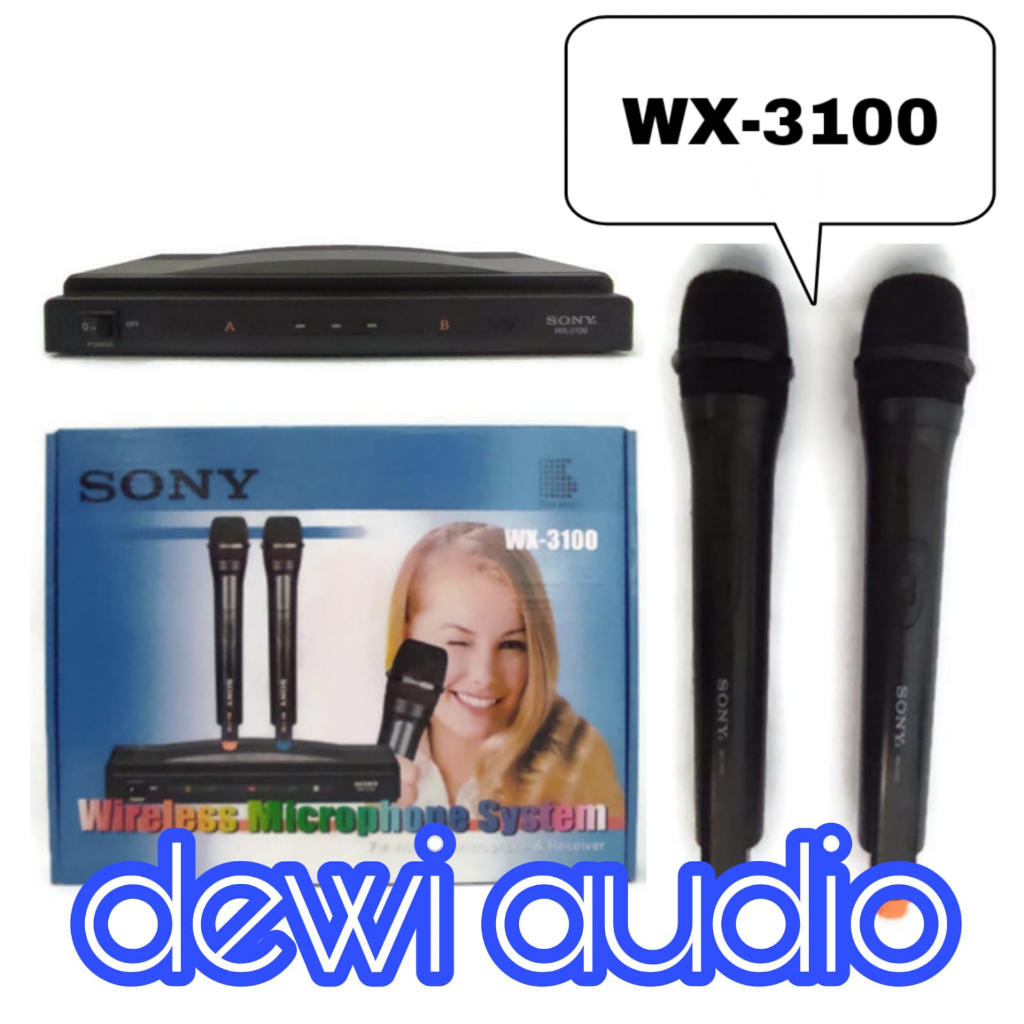 MIC SONY WX-3100 / MICROPHONE WIRELESS SONY WX3100 / MIC DOUBLE WIRELESS SONY WX 3100 / MIC SONY MUR