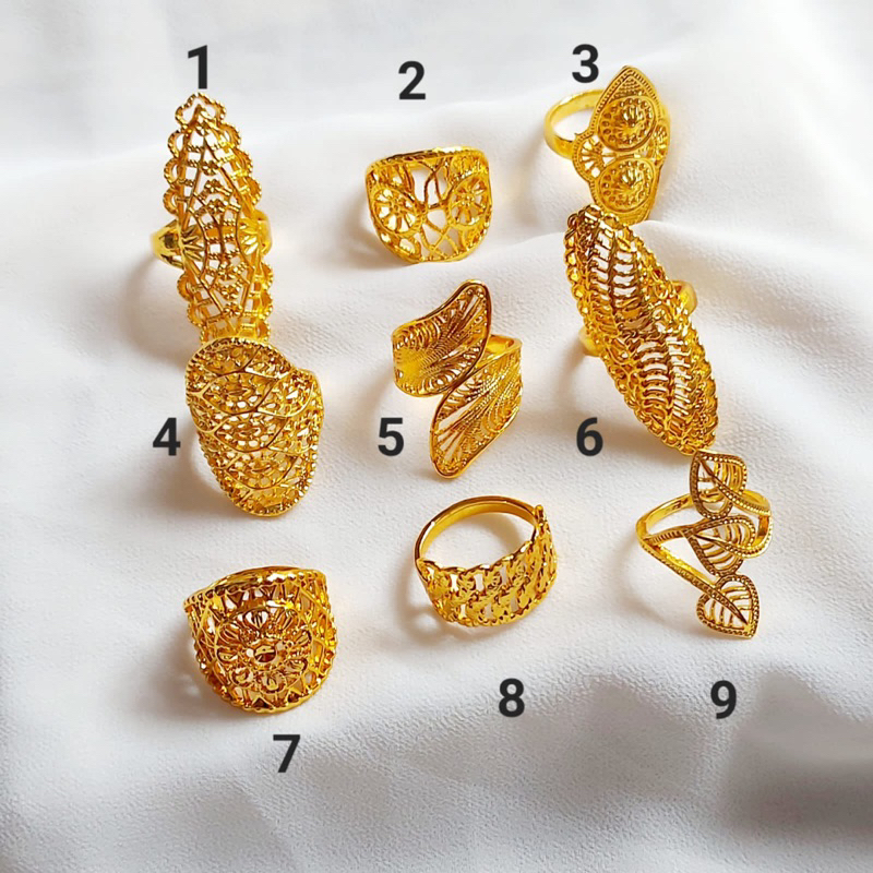 Cincin Xuping Mirip emas 24karat
