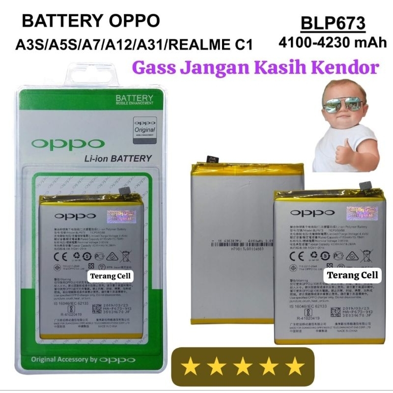 BT BATERAI Oppo A3S / Baterai Oppo A5S Baterai Oppo A7 / Baterai Oppo A11 / Baterai Oppo A12 / Bater