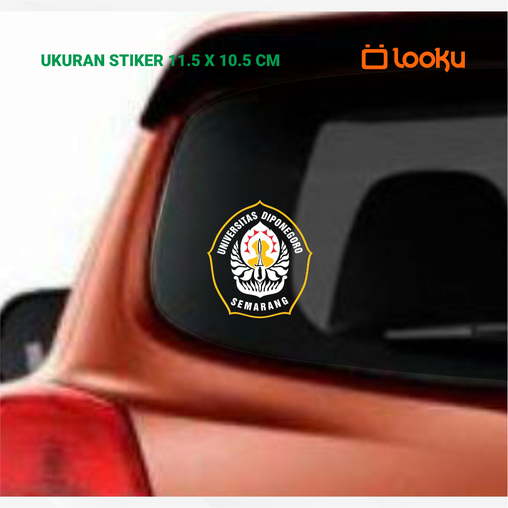 Stiker universitas diponegoro undip warna - stiker laptop, mobil