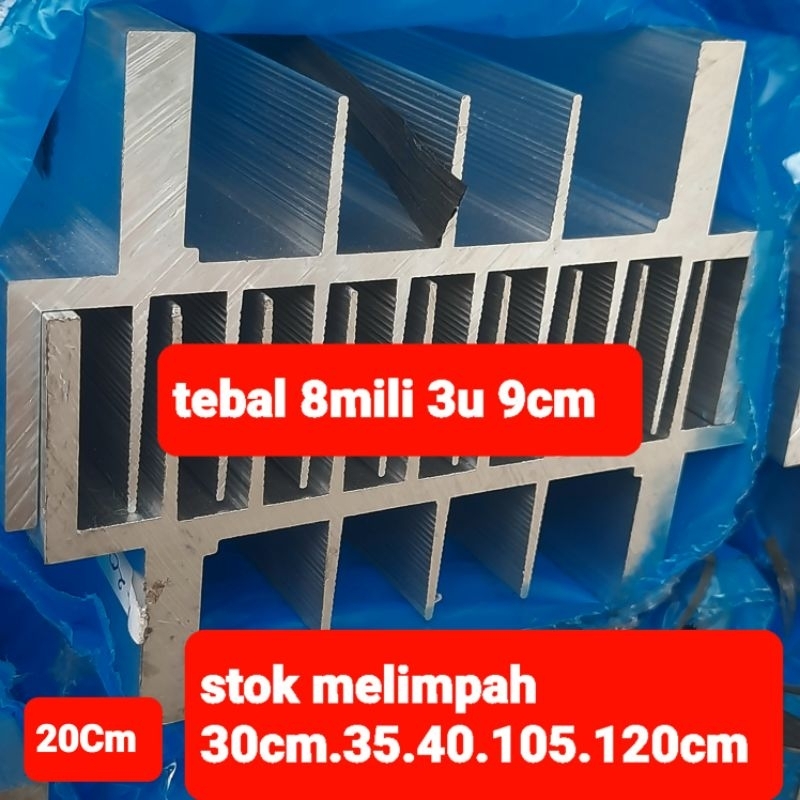 pendingin  heatsink 3U 30cm super tebal 8mili