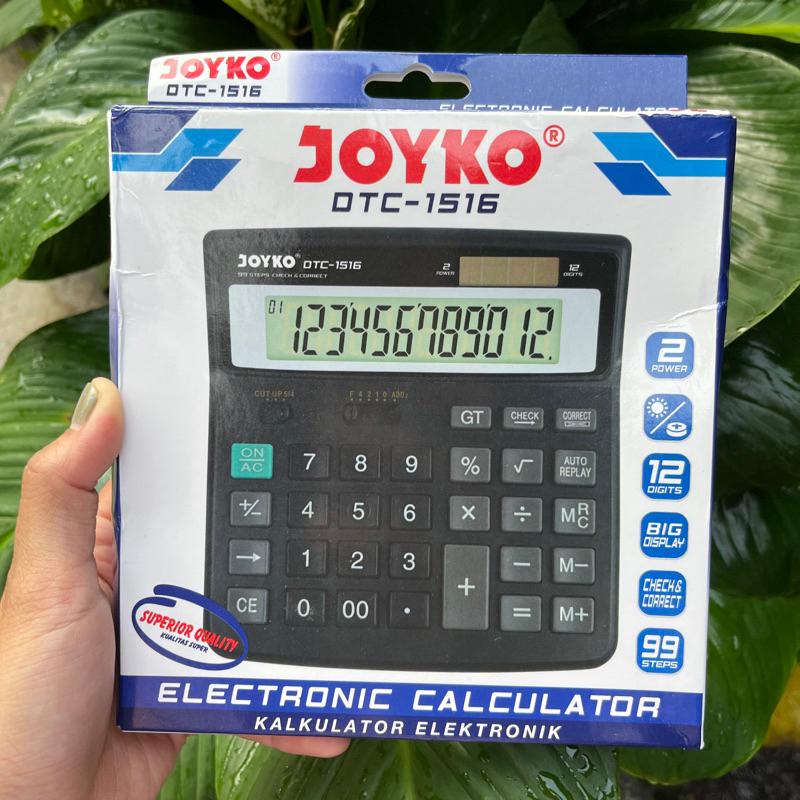 

Calculator Kalkulator Joyko DTC-1516 12 Digits Check Correct