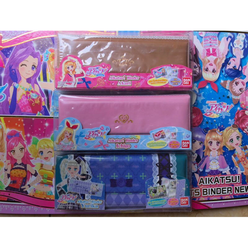 Binder Official Pouch Aikatsu Ichigo Hoshimiya Akari Ozora Yurika Todo Original Merchandise Album Do