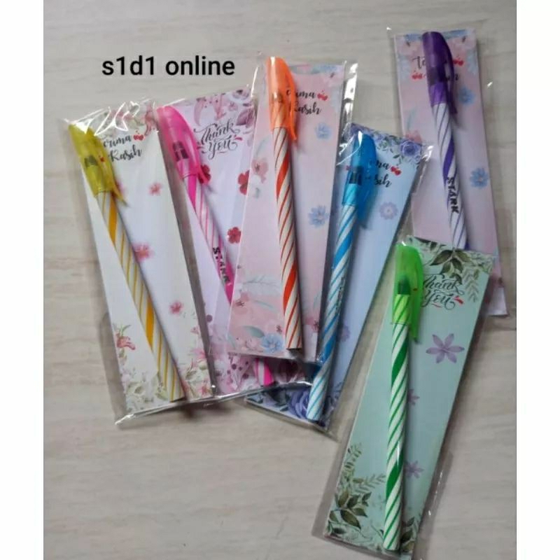 

RK (isi 50pcs) souvenir pernikahan pulpen ulir kemasan alas shaby