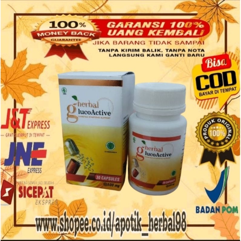 GlucoActive Asli 100% Obat Herbal Diabetes Ampuh