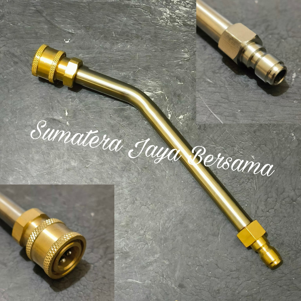 Sambungan Stik Gun Jet cleaner Bengkok 21 cm Quick Release Extention