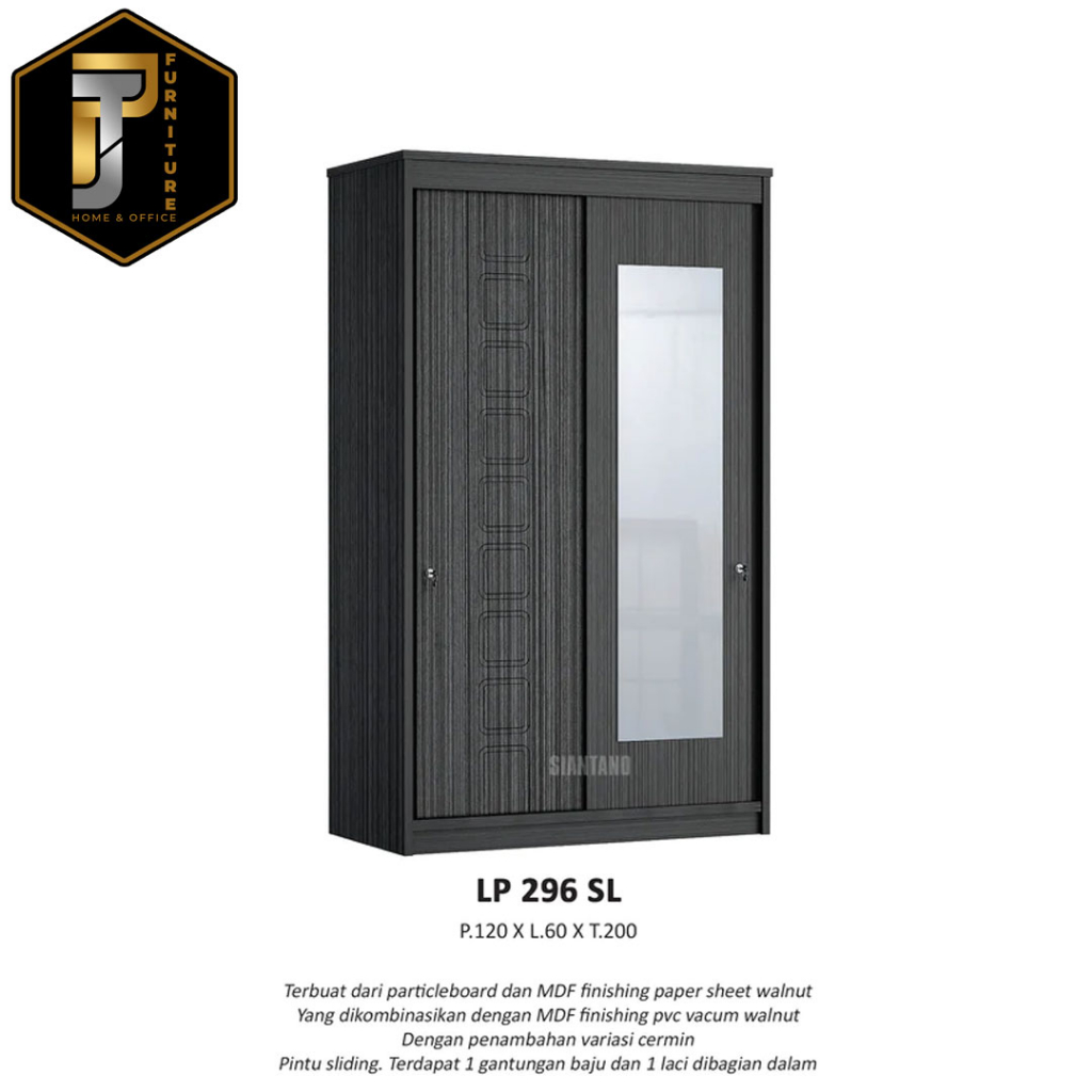 Lemari Pakaian Sliding Siantano LP 296 SL Murah Pontianak
