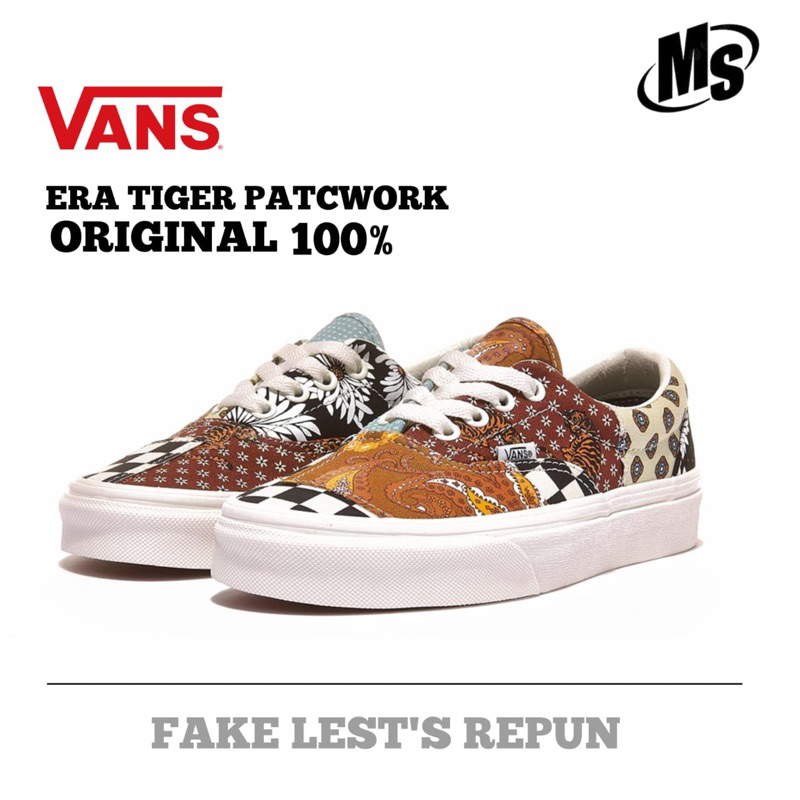 Vans Era Tiger Patchwork Authentic Guarantee Original BNIB 100%