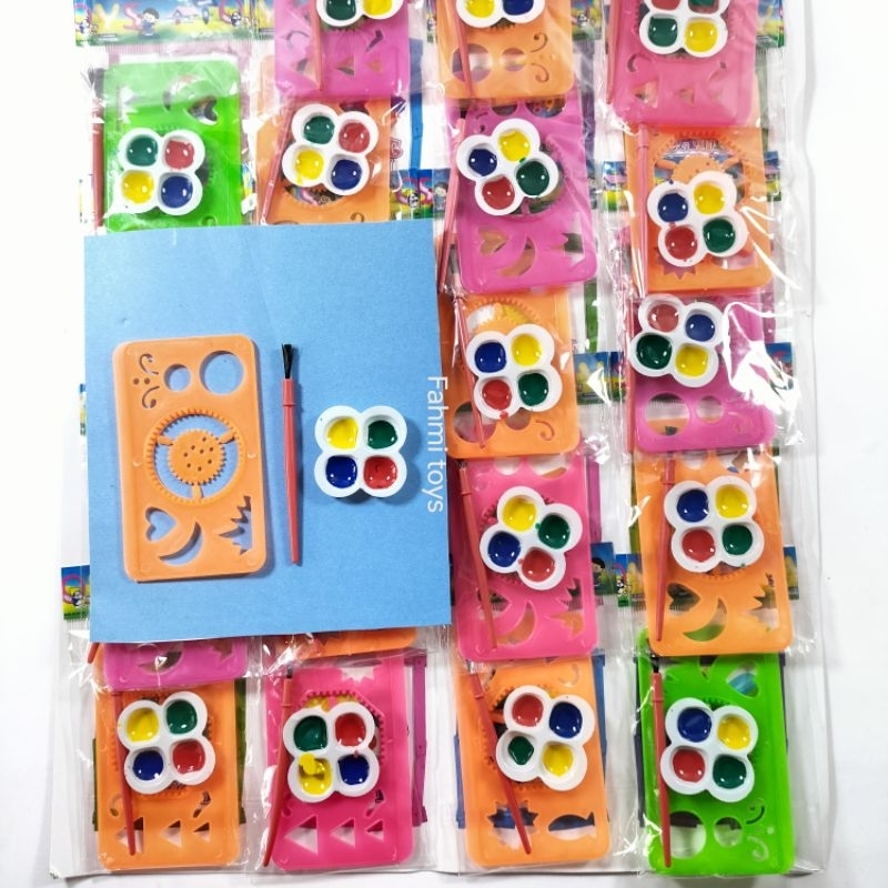 

20pcs mainan penggaris rotari + cat air layar