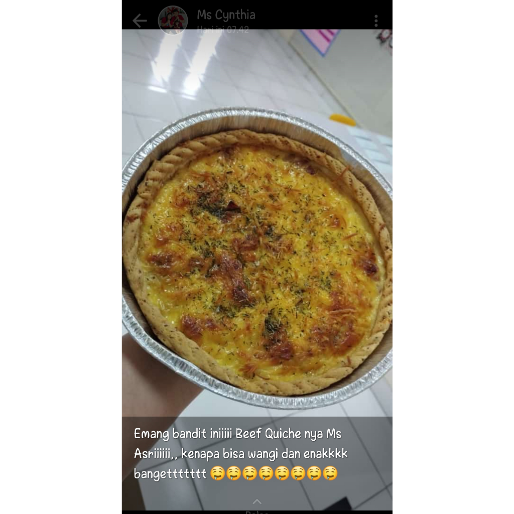 

Beef quiche