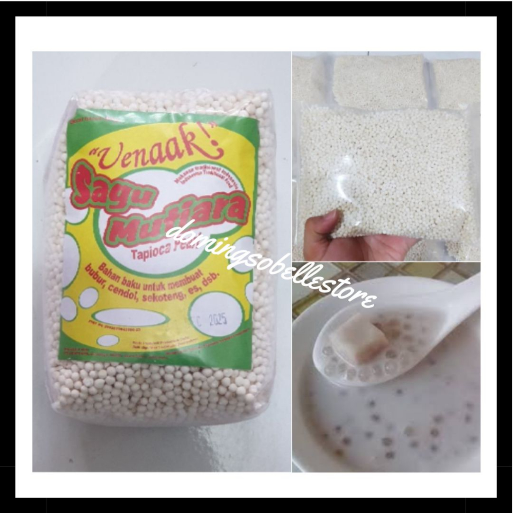 

❤domingsobellestore❤Sagu Mutiara PUTIH POLOS 500 gram TERMURAH / TERLARIS