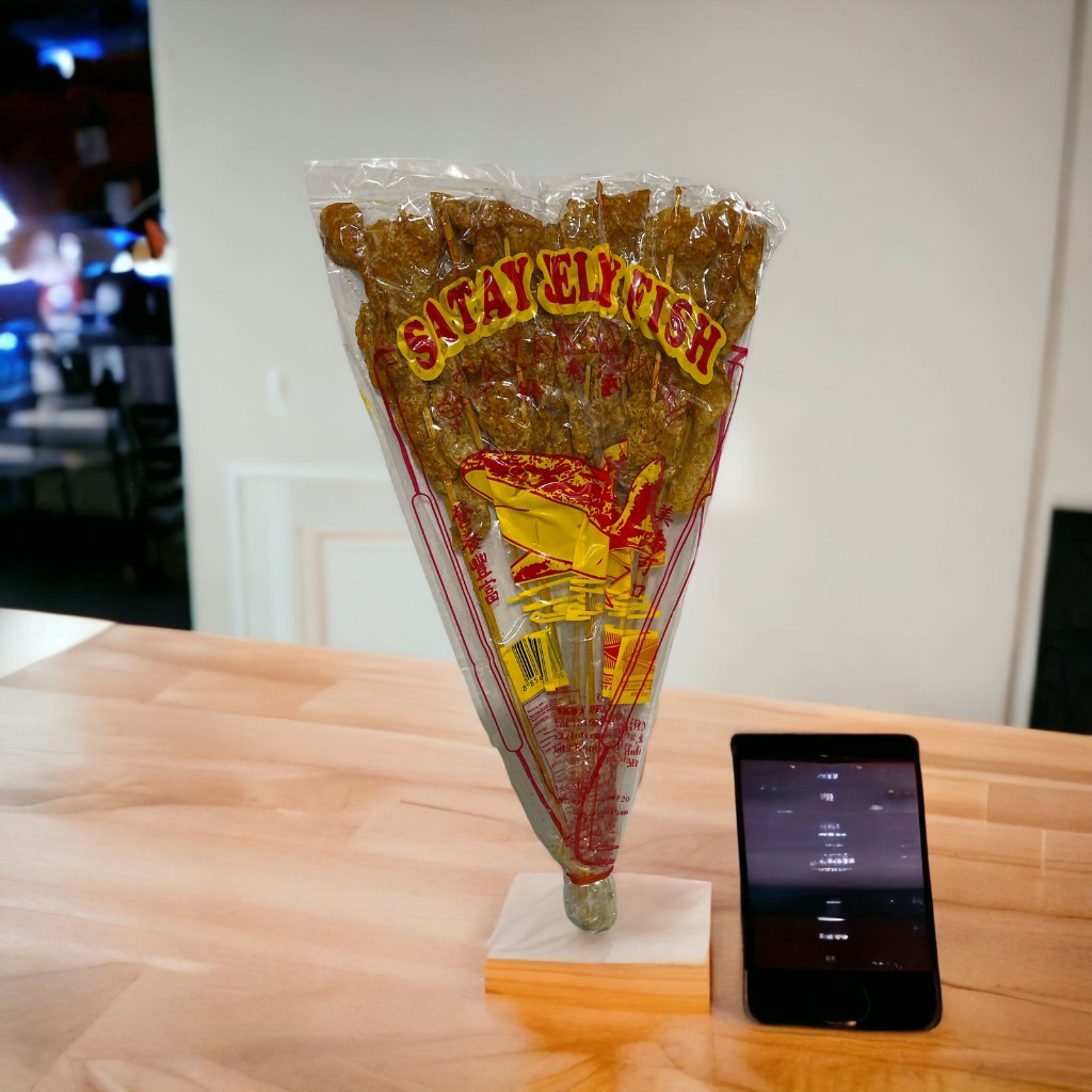 

Satay Jelly Fish/ Fish Satay Thailand / Fly Boat Satay Ikan 20grm