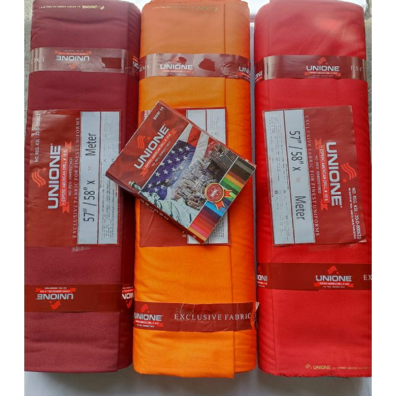 Bakal kain unione drill/keper bidang besar 150 cm/catton dril/bahan seragam/bahan seragam sekolah