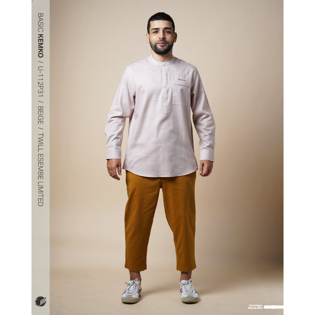 SAMASE Kemko Basic U112P  Lengan Panjang Baju Kemeja Koko Pakaian MUslim Pria Dewasa Samase Official