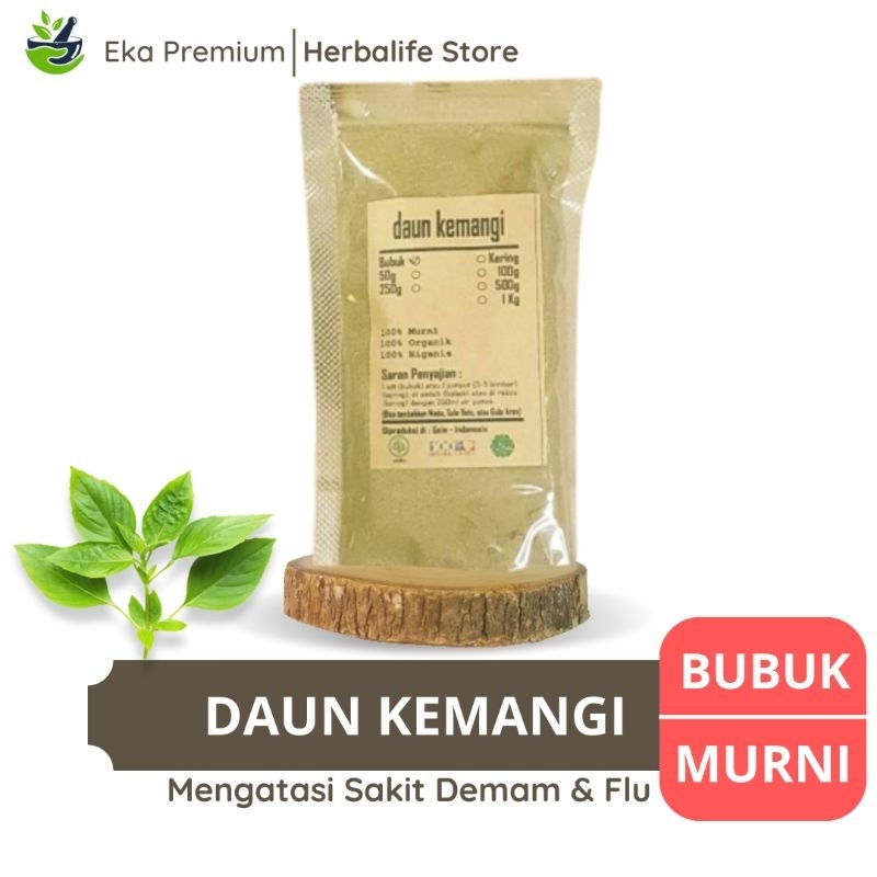 

DAUN KEMANGI BUBUK Kering Asli Ramuan Rempah Herbal Murni Jamu Minuman Tradisional Simplisia Bumbu Dapur Masak Ocimum Africanum