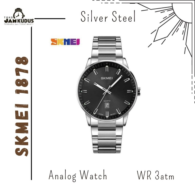 Jam SKMEI 1878 SILVER ORIGINAL