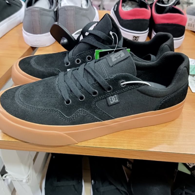 Sepatu Dc original rowlan black gum