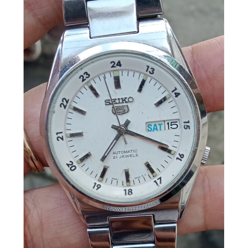 Seiko Automatic cal 7s26 Military white Dial