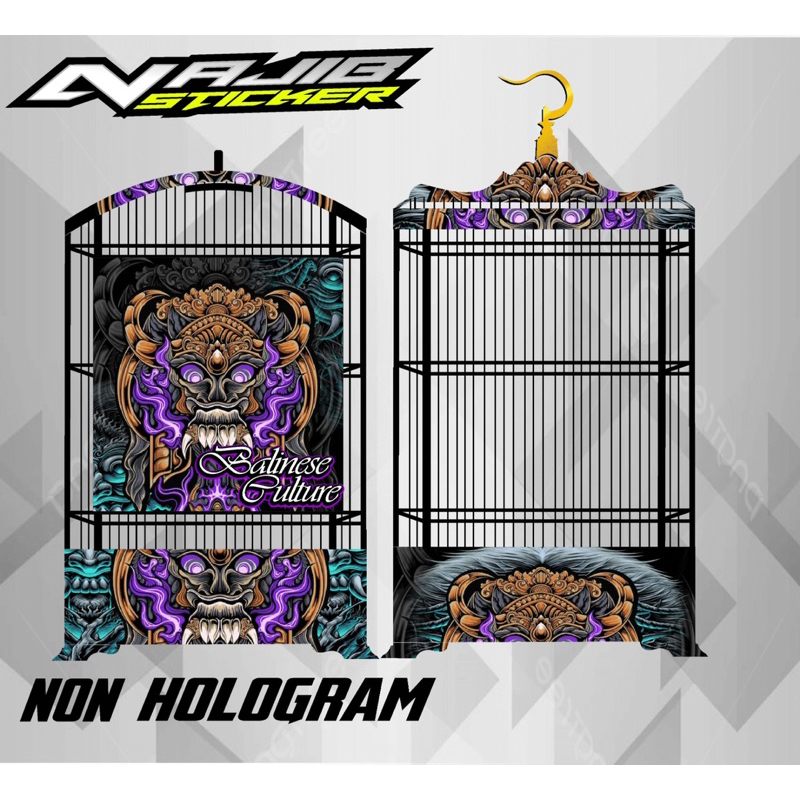 DECAL STICKER SANGKAR KURUNGAN BURUNG