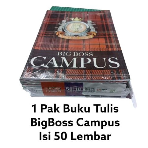 

1 Pak Buku Tulis BigBoss Campus Isi 50 Lembar