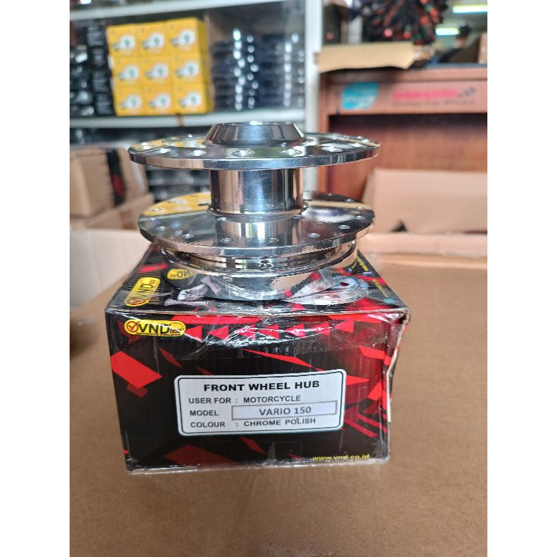 tromol depan VND vario 125/150 crom polis tromol depan premium VND vario 125/150