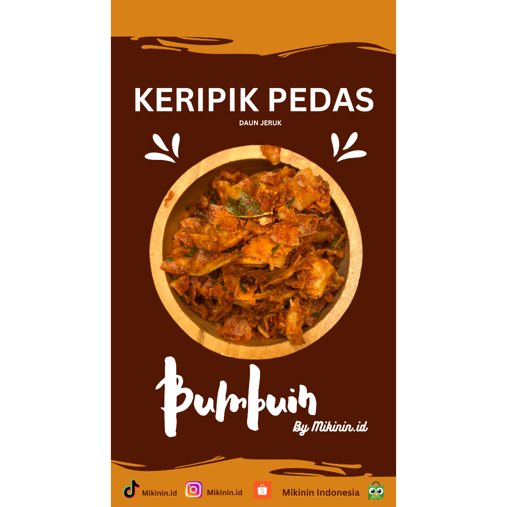 

Bumbuin Keripik Pedas Daun Jeruk