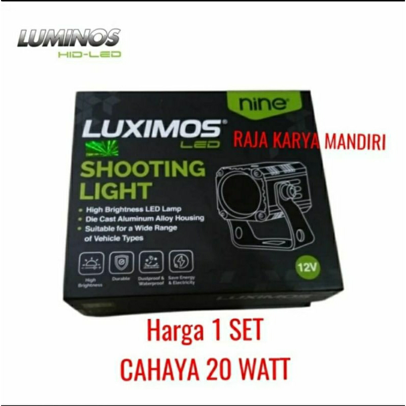 LAMPU TEMBAK SOROT LED LASER D2 LUXIMOS R9 2 WARNA