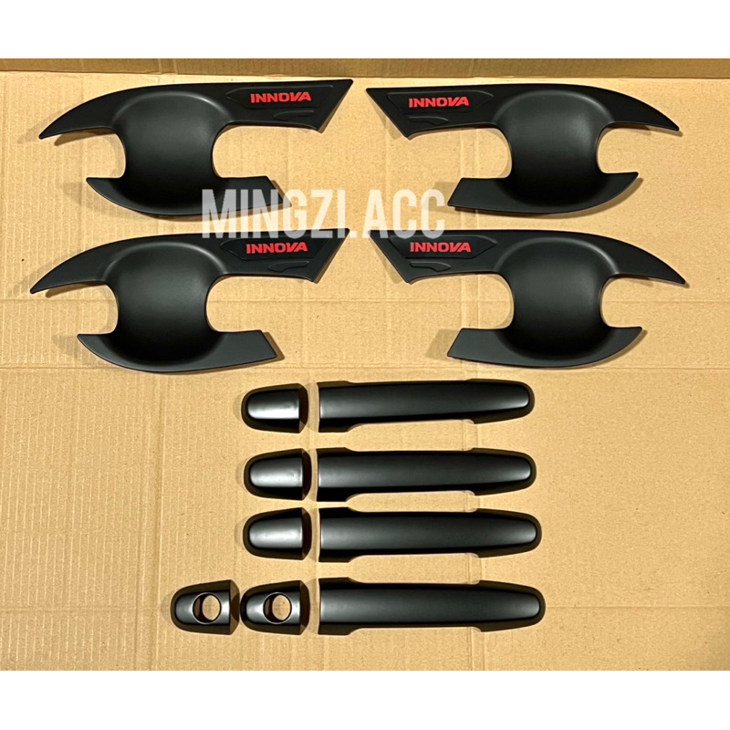 INNOVA INOVA 2004 2006 2008 2010 2012 2014 HANDLE MANGKOK COVER HITAM PEGANGAN PINTU HITAM BLACKDOP 