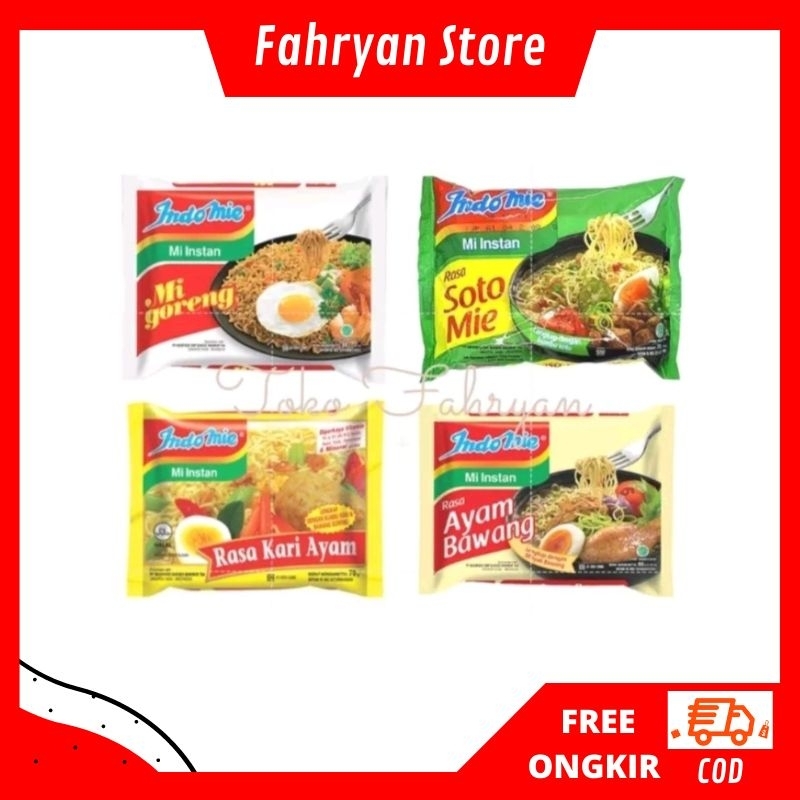 

Mie Instan Indomie goreng soto ayam bawang kari ayam ayam geprek