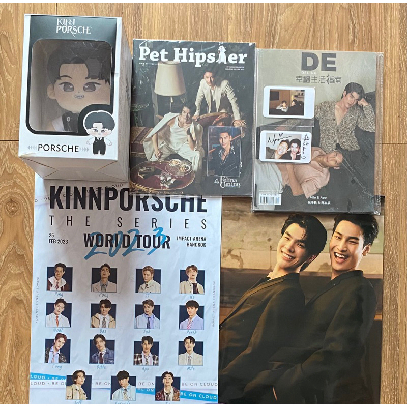 READY STOCK MERCH MILEAPO KINNPORSCHE PORSCHE DOLL PLUSHDOLL PORSCHE/APO NATTAWIN