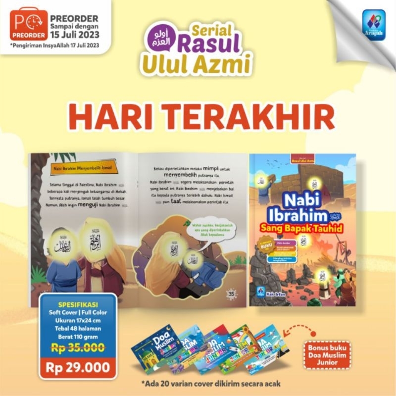 (Free Buku Doa Muslim Junior) Buku Anak Nabi Ibrahim Sang Bapak Tauhid